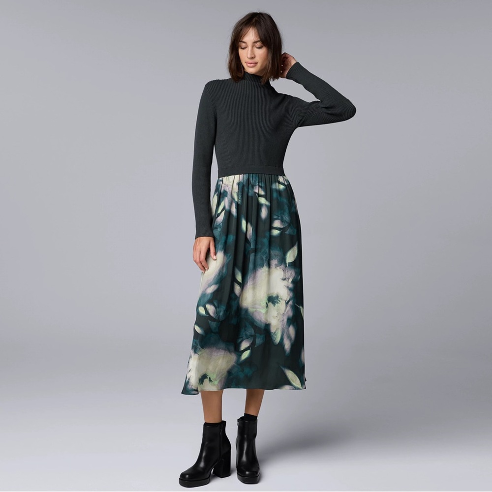 Simply Vera Vera Wang Pleated Midi Dress